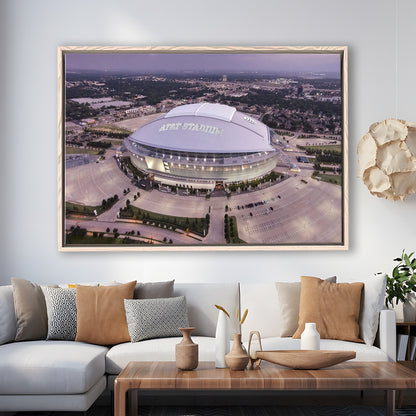 Att Stadium, Stadium Canvas, Sport Art, Framed Canvas Print Wall Art, Floating Frame