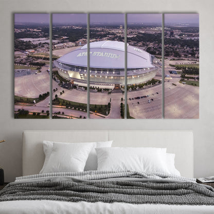 Att Stadium, Stadium Canvas, Sport Art, 5 Panel B, Extra Large Canvas, Canvas Print Wall Art
