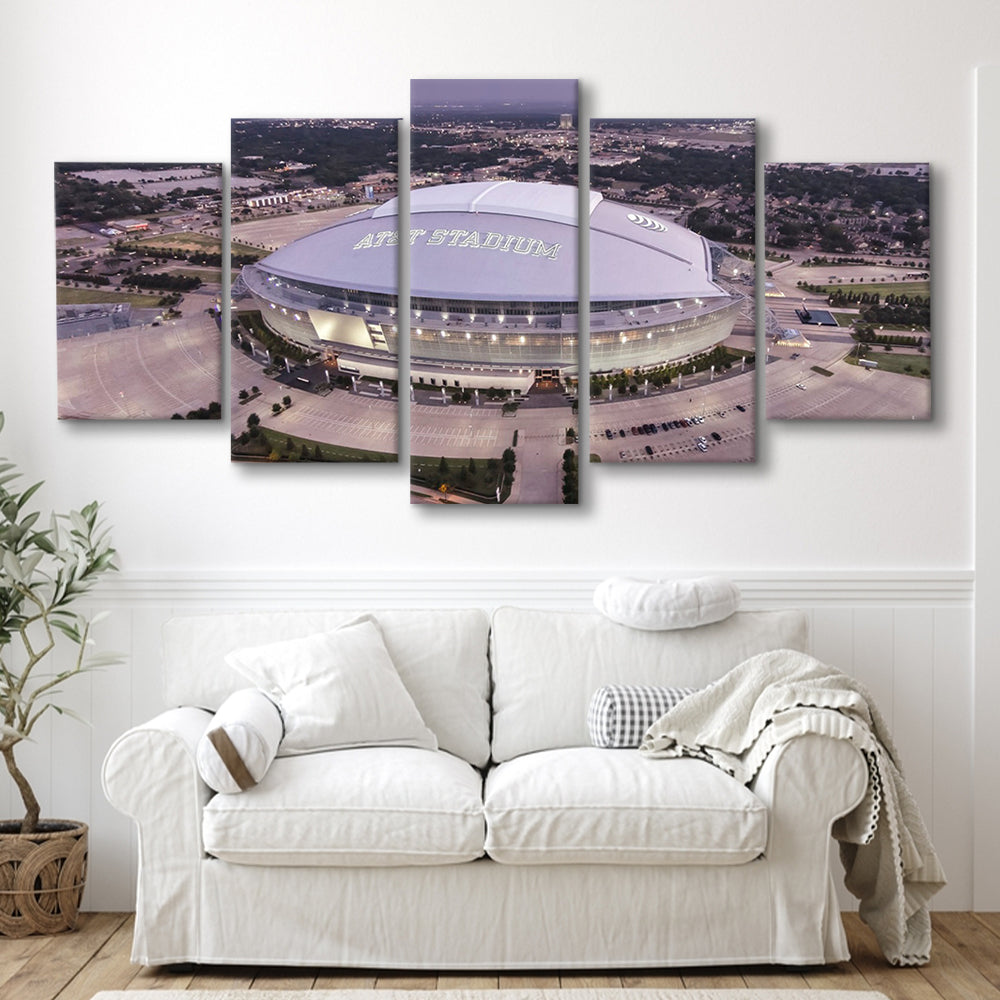 Att Stadium, Stadium Canvas, Sport Art, Gift for him, 5 Panel, Large Canvas, Canvas Print Wall Art