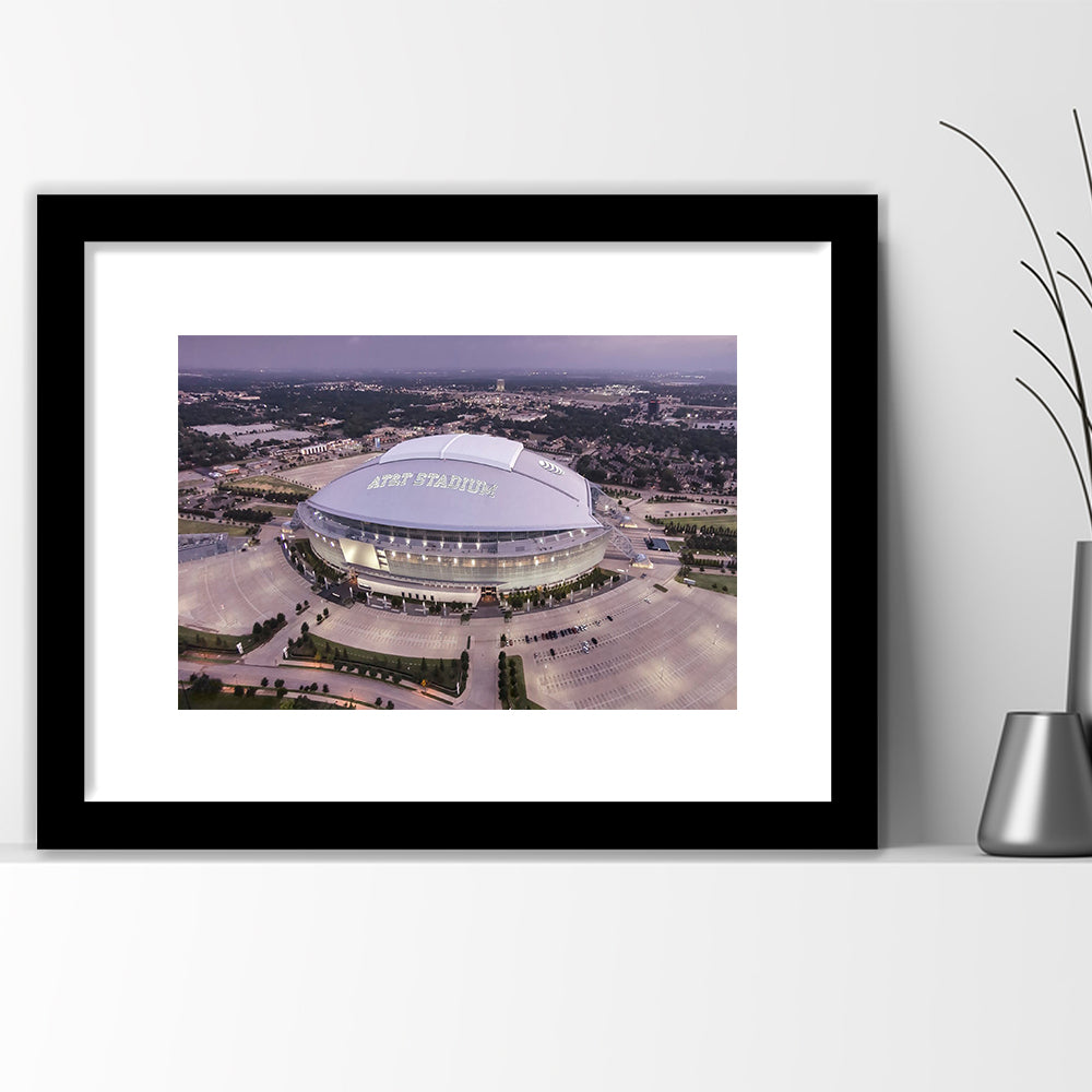 Att Stadium, Stadium Canvas, Sport Art, Gift for him, White Border Framed Art Print Wall Decor