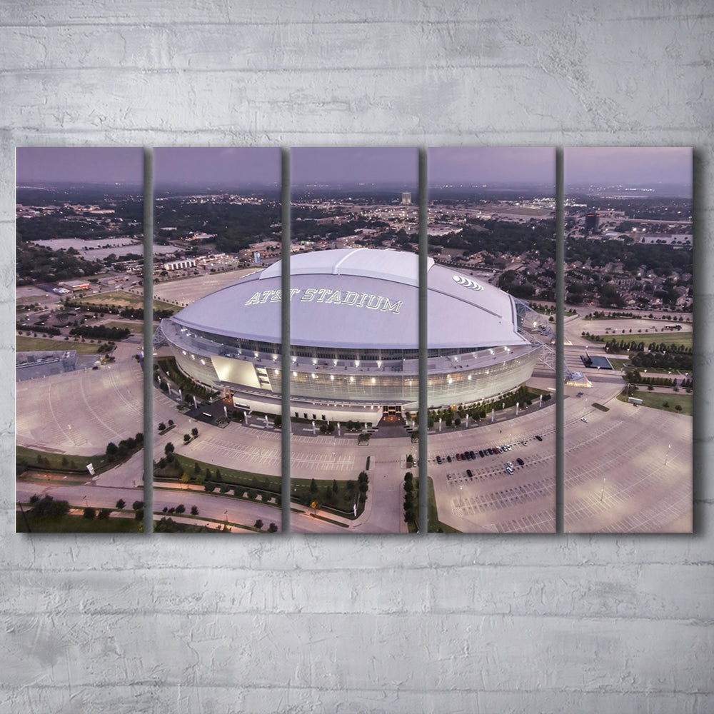 Att Stadium, Stadium Canvas, Sport Art, 5 Panel B, Extra Large Canvas, Canvas Print Wall Art