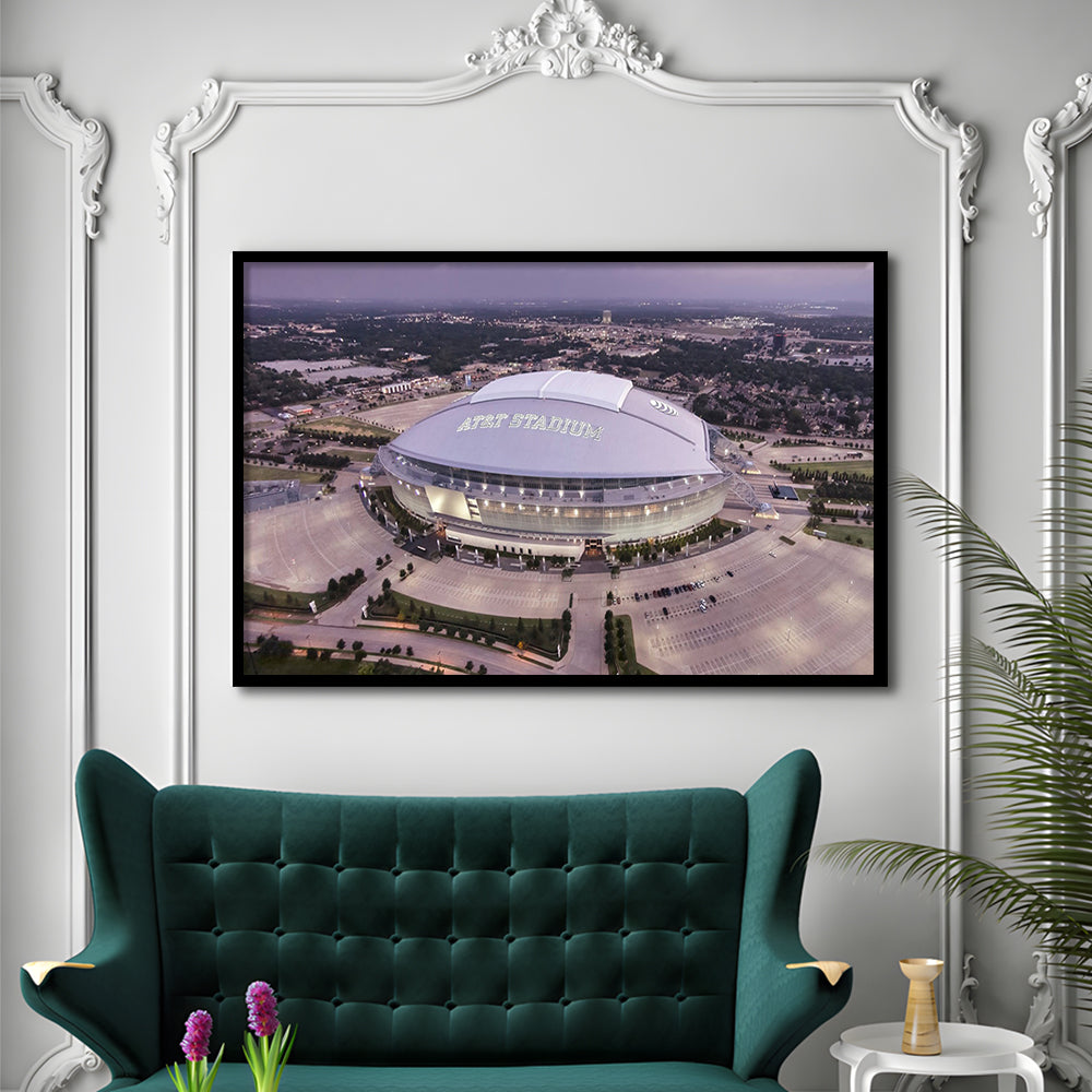 Att Stadium, Stadium Canvas, Sport Art, Gift for him, Framed Art Print Wall Decor, Picture Framed