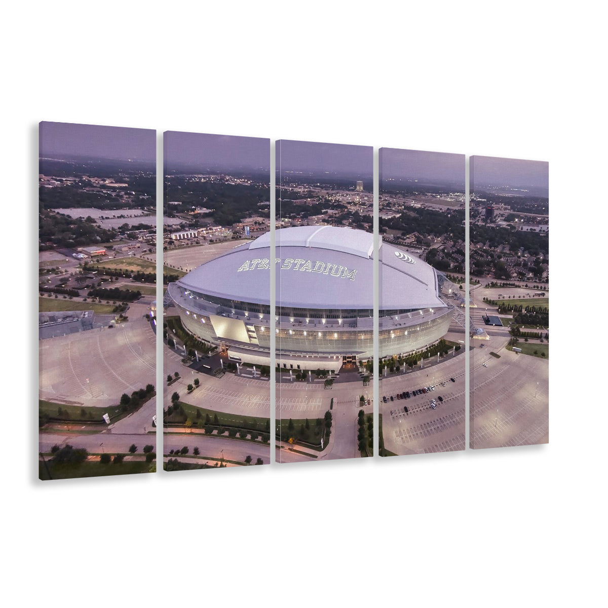 Att Stadium, Stadium Canvas, Sport Art, 5 Panel B, Extra Large Canvas, Canvas Print Wall Art