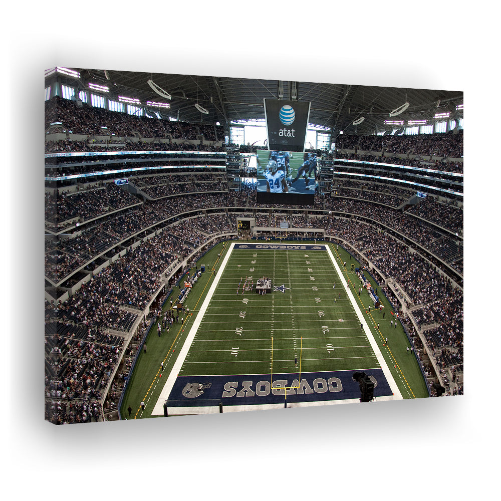 Att Stadium in Arlington, Stadium Canvas, Sport Art, Gift for him, Man Cave Decor, Art Print, Canvas Print Wall Art