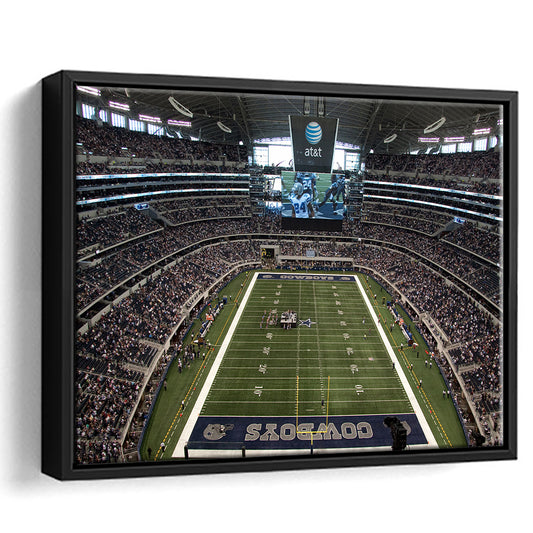 Att Stadium in Arlington, Stadium Canvas, Sport Art, Framed Canvas Print Wall Art, Floating Frame