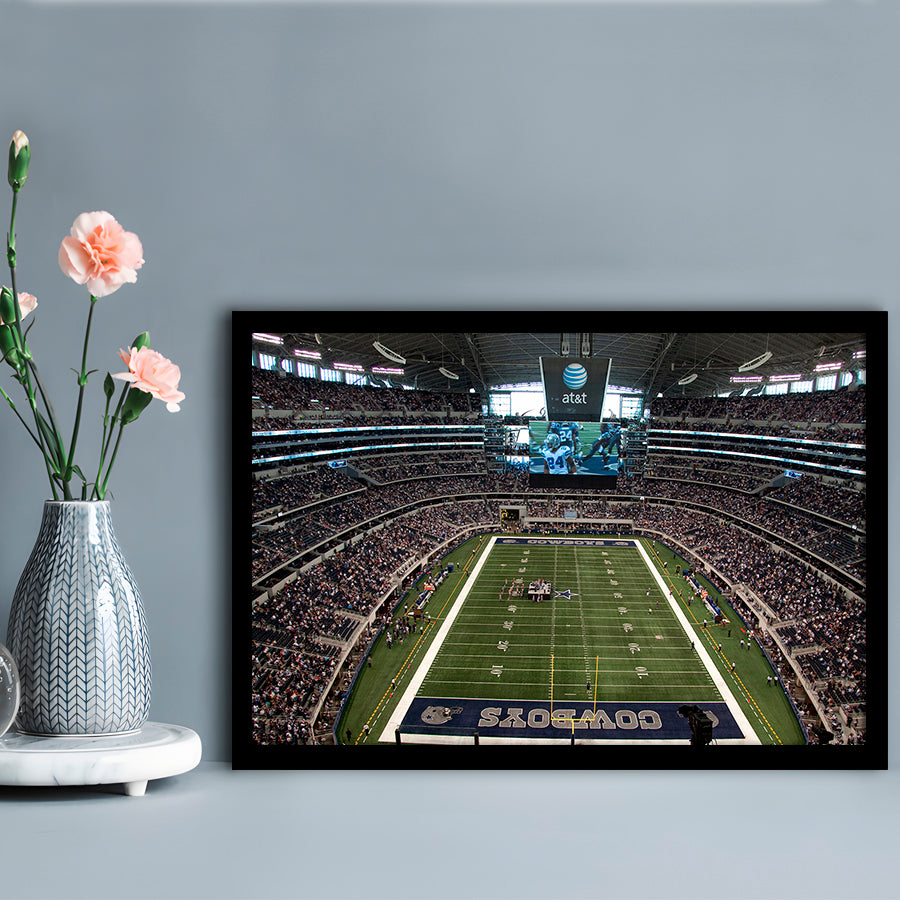 Att Stadium in Arlington, Stadium Canvas, Sport Art, Gift for him, Framed Art Print Wall Decor, Picture Framed