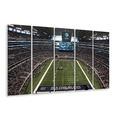 Att Stadium in Arlington, Stadium Canvas, Sport Art, 5 Panel B, Extra Large Canvas, Canvas Print Wall Art
