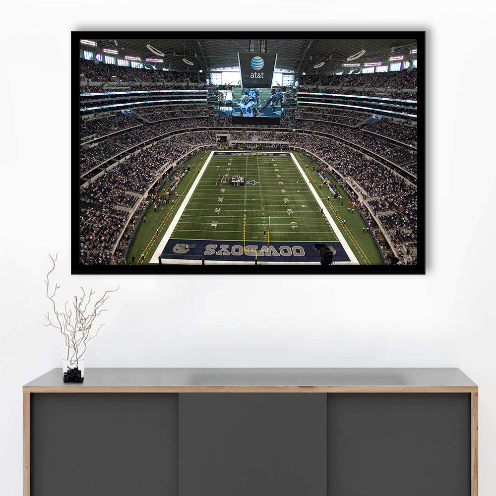 Att Stadium in Arlington, Stadium Canvas, Sport Art, Gift for him, Framed Art Print Wall Decor, Picture Framed