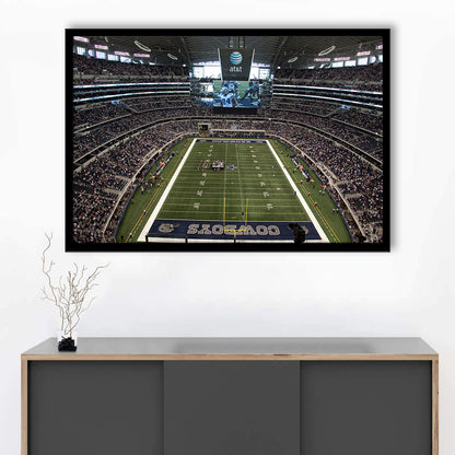 Att Stadium in Arlington, Stadium Canvas, Sport Art, Gift for him, Framed Art Print Wall Decor, Picture Framed