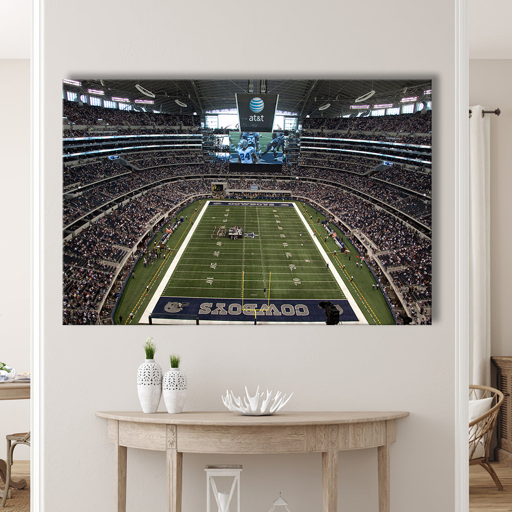 Att Stadium in Arlington, Stadium Canvas, Sport Art, Gift for him, Man Cave Decor, Art Print, Canvas Print Wall Art