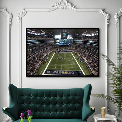 Att Stadium in Arlington, Stadium Canvas, Sport Art, Gift for him, Framed Art Print Wall Decor, Picture Framed