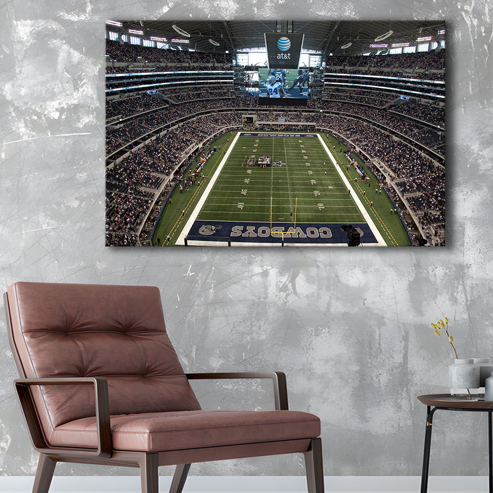 Att Stadium in Arlington, Stadium Canvas, Sport Art, Gift for him, Man Cave Decor, Art Print, Canvas Print Wall Art