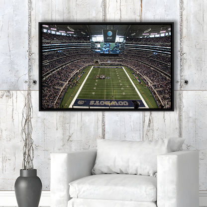 Att Stadium in Arlington, Stadium Canvas, Sport Art, Framed Canvas Print Wall Art, Floating Frame