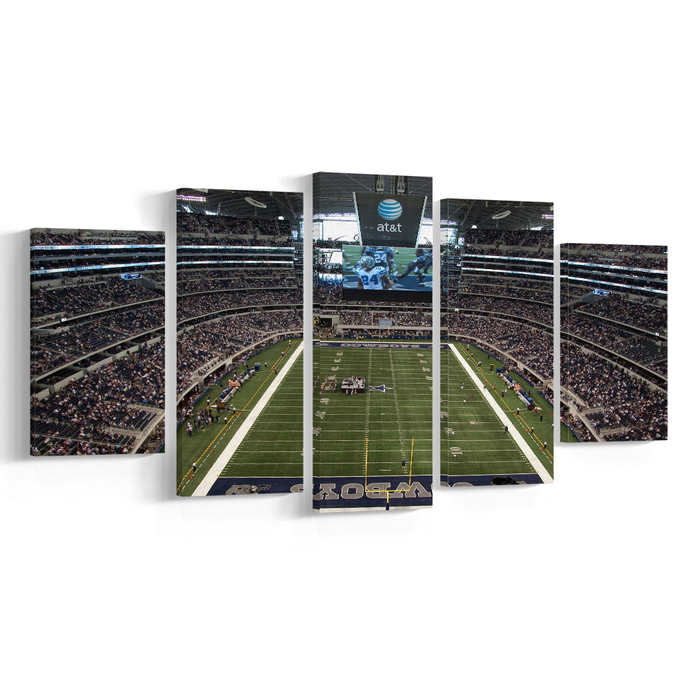 Att Stadium in Arlington, Stadium Canvas, Sport Art, Gift for him, 5 Panel, Large Canvas, Canvas Print Wall Art