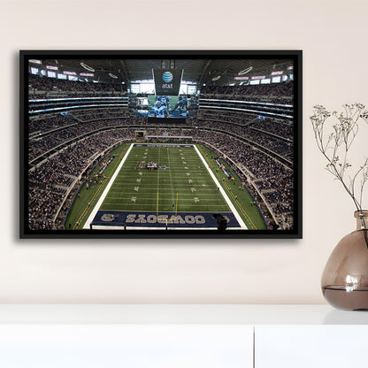 Att Stadium in Arlington, Stadium Canvas, Sport Art, Framed Canvas Print Wall Art, Floating Frame