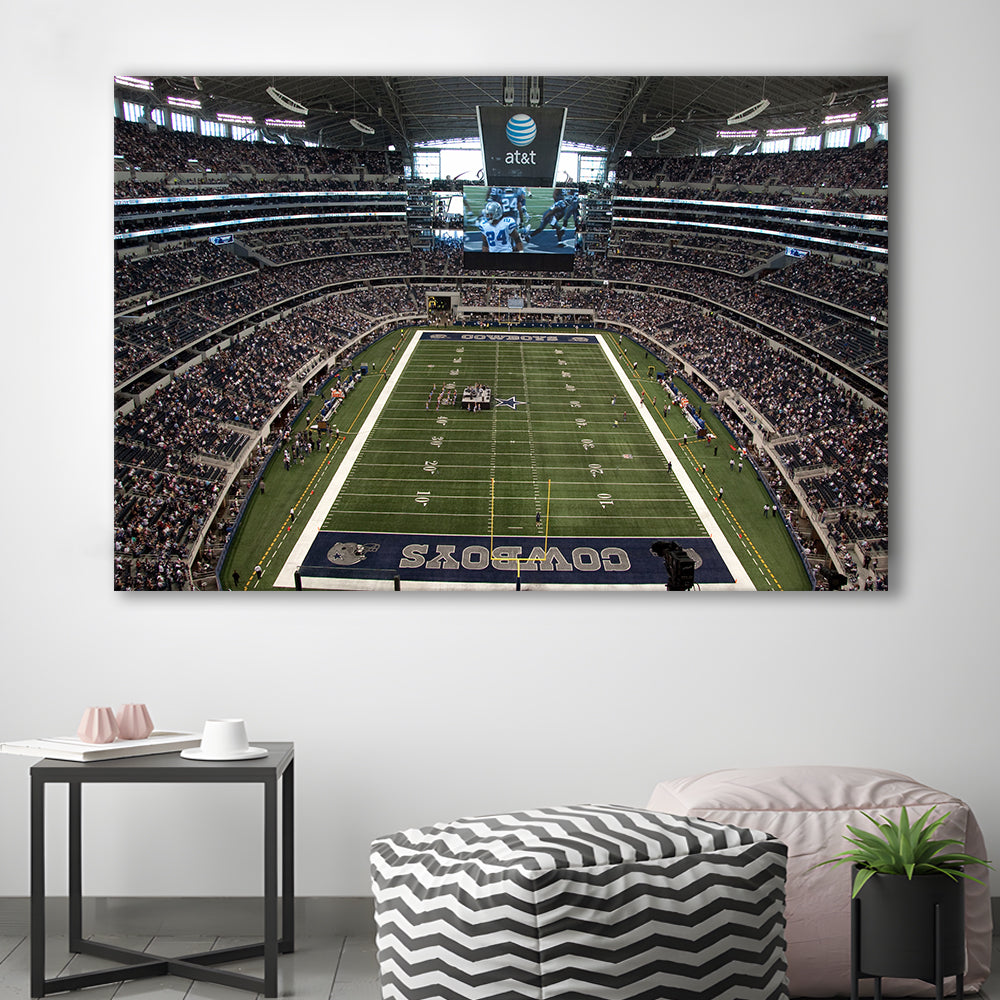 Att Stadium in Arlington, Stadium Canvas, Sport Art, Gift for him, Man Cave Decor, Art Print, Canvas Print Wall Art