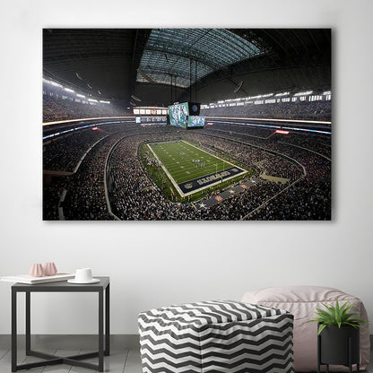 Att Stadium in Arlington Texas, Stadium Canvas, Sport Art, Gift for him, Man Cave Decor, Art Print, Canvas Print Wall Art