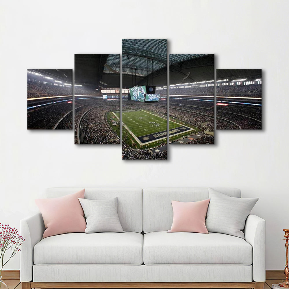 Att Stadium in Arlington Texas, Stadium Canvas, Sport Art, Gift for him, 5 Panel, Large Canvas, Canvas Print Wall Art