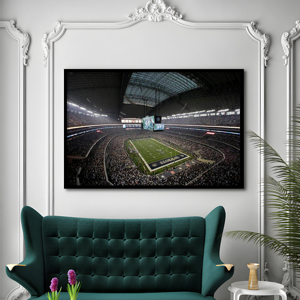Att Stadium in Arlington Texas, Stadium Canvas, Sport Art, Gift for him, Framed Art Print Wall Decor, Picture Framed