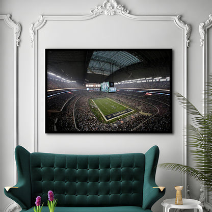 Att Stadium in Arlington Texas, Stadium Canvas, Sport Art, Gift for him, Framed Art Print Wall Decor, Picture Framed