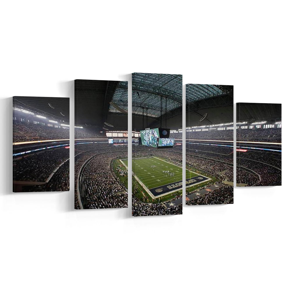 Att Stadium in Arlington Texas, Stadium Canvas, Sport Art, Gift for him, 5 Panel, Large Canvas, Canvas Print Wall Art