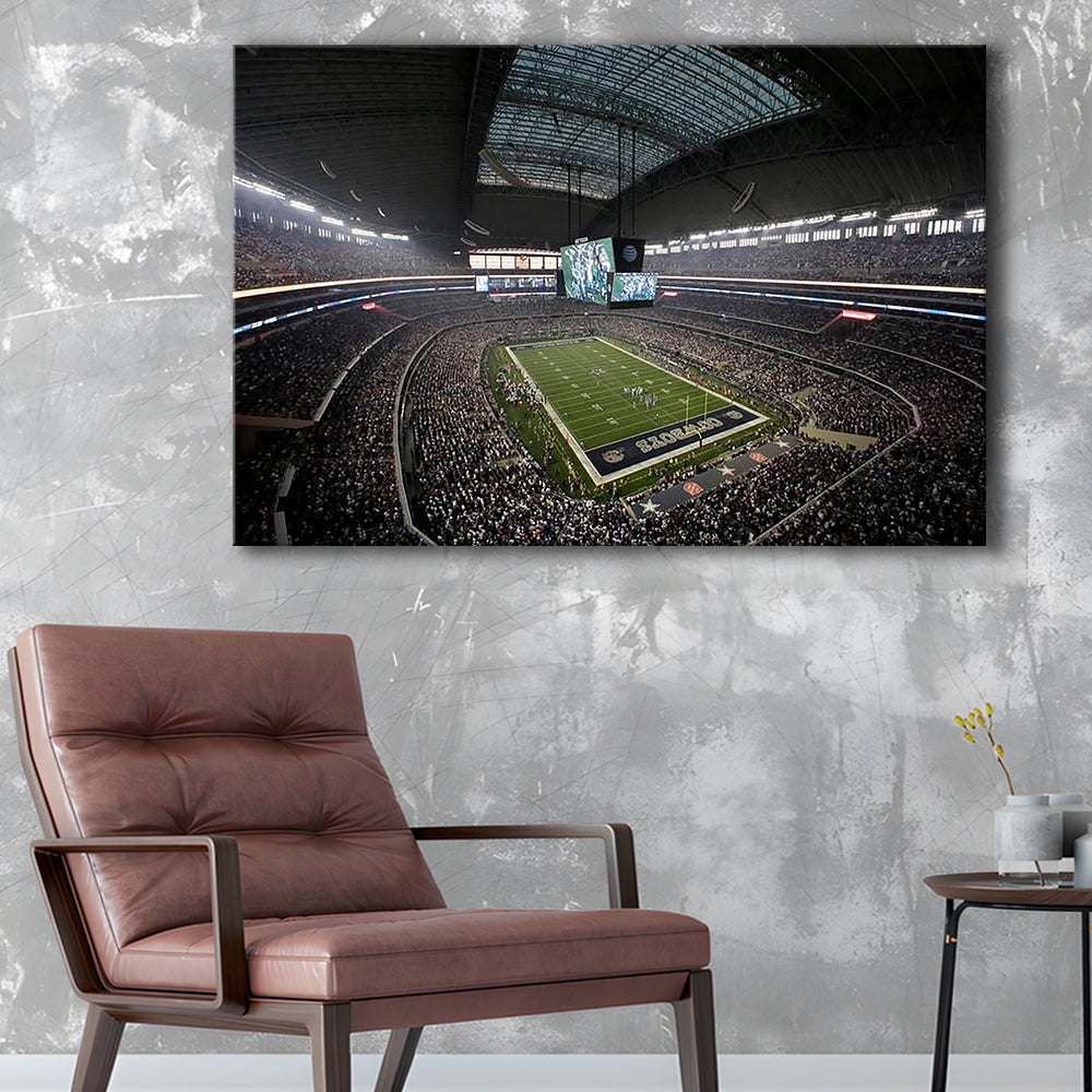 Att Stadium in Arlington Texas, Stadium Canvas, Sport Art, Gift for him, Man Cave Decor, Art Print, Canvas Print Wall Art