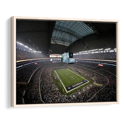 Att Stadium in Arlington Texas, Stadium Canvas, Sport Art, Framed Canvas Print Wall Art, Floating Frame
