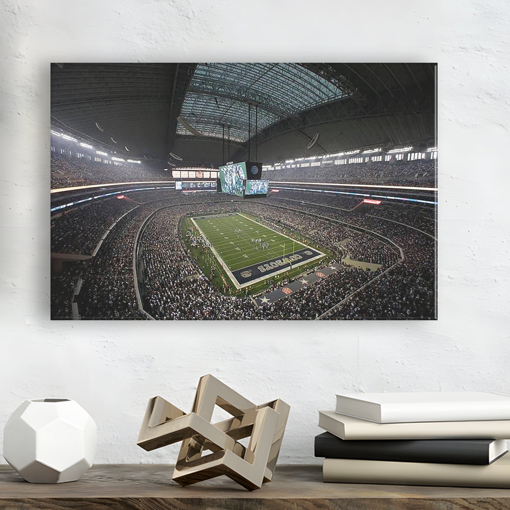 Att Stadium in Arlington Texas, Stadium Canvas, Sport Art, Gift for him, Man Cave Decor, Art Print, Canvas Print Wall Art