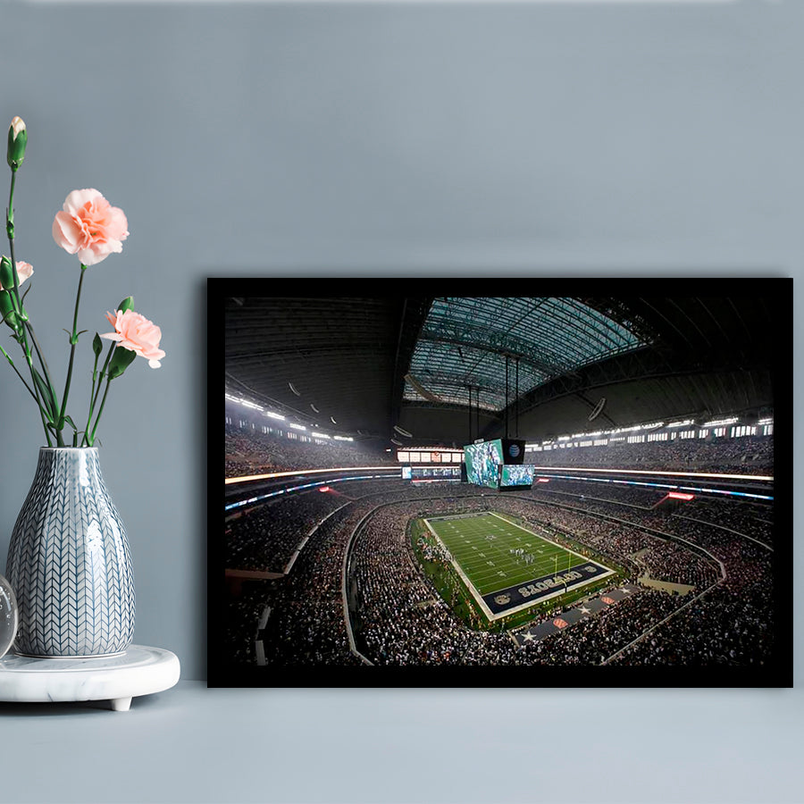 Att Stadium in Arlington Texas, Stadium Canvas, Sport Art, Gift for him, Framed Art Print Wall Decor, Picture Framed