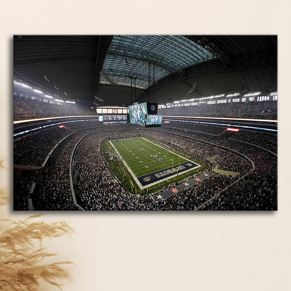Att Stadium in Arlington Texas, Stadium Canvas, Sport Art, Gift for him, Man Cave Decor, Art Print, Canvas Print Wall Art