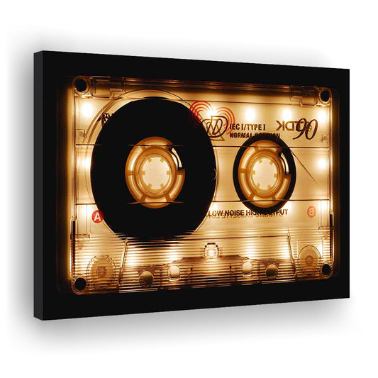 Audio Cassette Canvas Print, Popular Wall Decor, Ready to Hang Gift, Cavas Print Wall Art Hom Decor