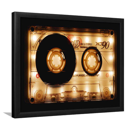 Audio Cassette Art Prints, Popular Wall Decor, Ready To Hang Gift, Framed Art Print, Picture Framed