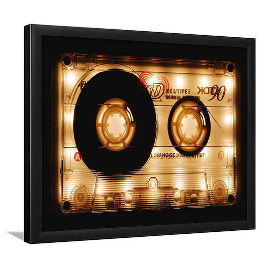 Audio Cassette Art Prints, Popular Wall Decor, Ready To Hang Gift, Framed Art Print, Picture Framed