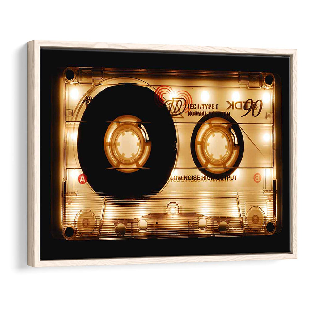 Audio Cassette Canvas Print, Popular Wall Decor, Ready To Hang Gift, Framed Cavas Print, Floating Frame