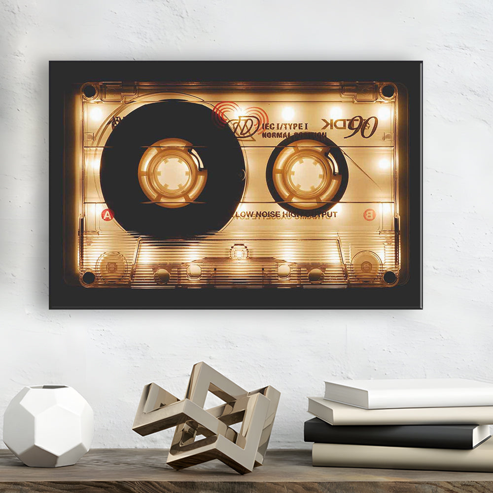 Audio Cassette Canvas Print, Popular Wall Decor, Ready to Hang Gift, Cavas Print Wall Art Hom Decor