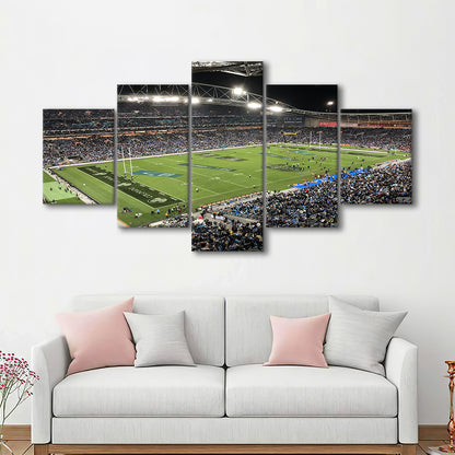 Australia Stadium, Stadium Canvas, Sport Art, Gift for him, 5 Panel, Large Canvas, Canvas Print Wall Art
