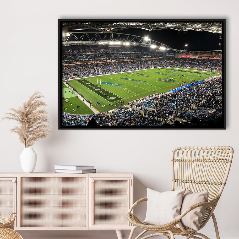 Australia Stadium, Stadium Canvas, Sport Art, Framed Canvas Print Wall Art, Floating Frame