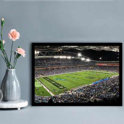 Australia Stadium, Stadium Canvas, Sport Art, Gift for him, Framed Art Print Wall Decor, Picture Framed