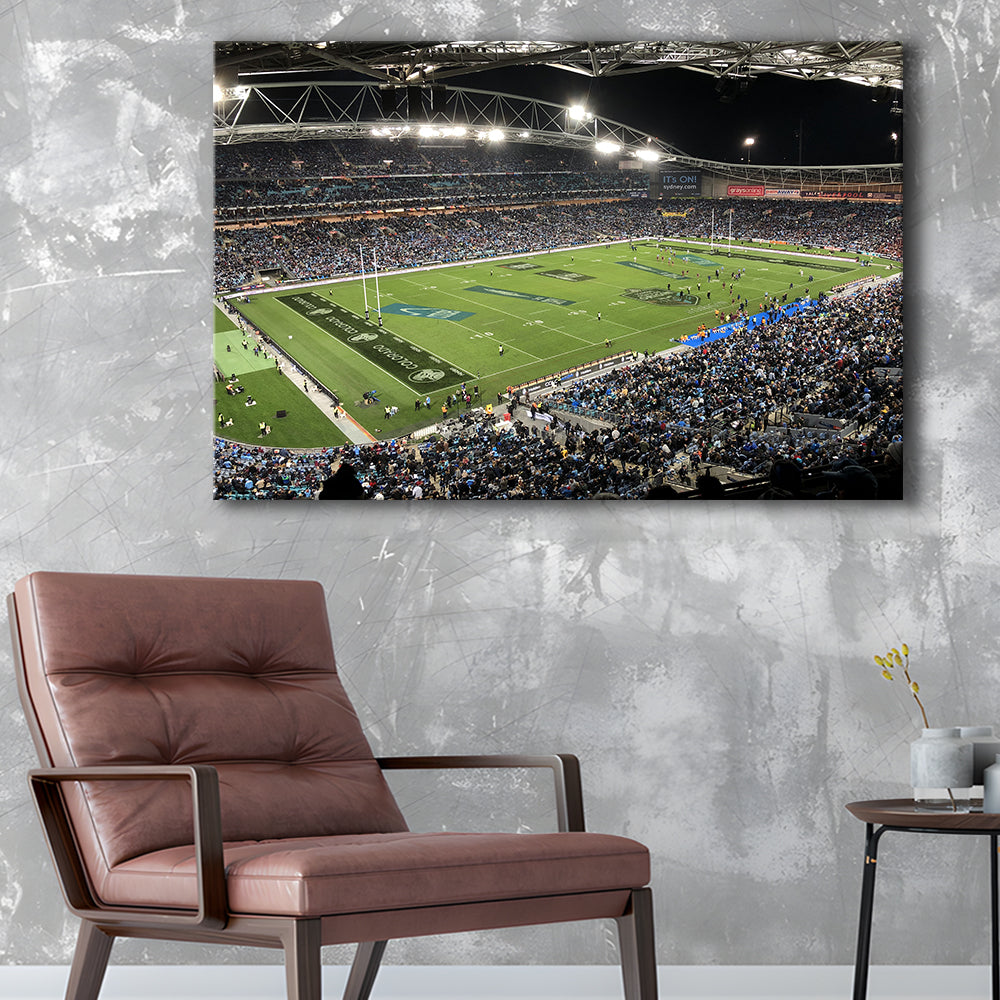 Australia Stadium, Stadium Canvas, Sport Art, Gift for him, Man Cave Decor, Art Print, Canvas Print Wall Art