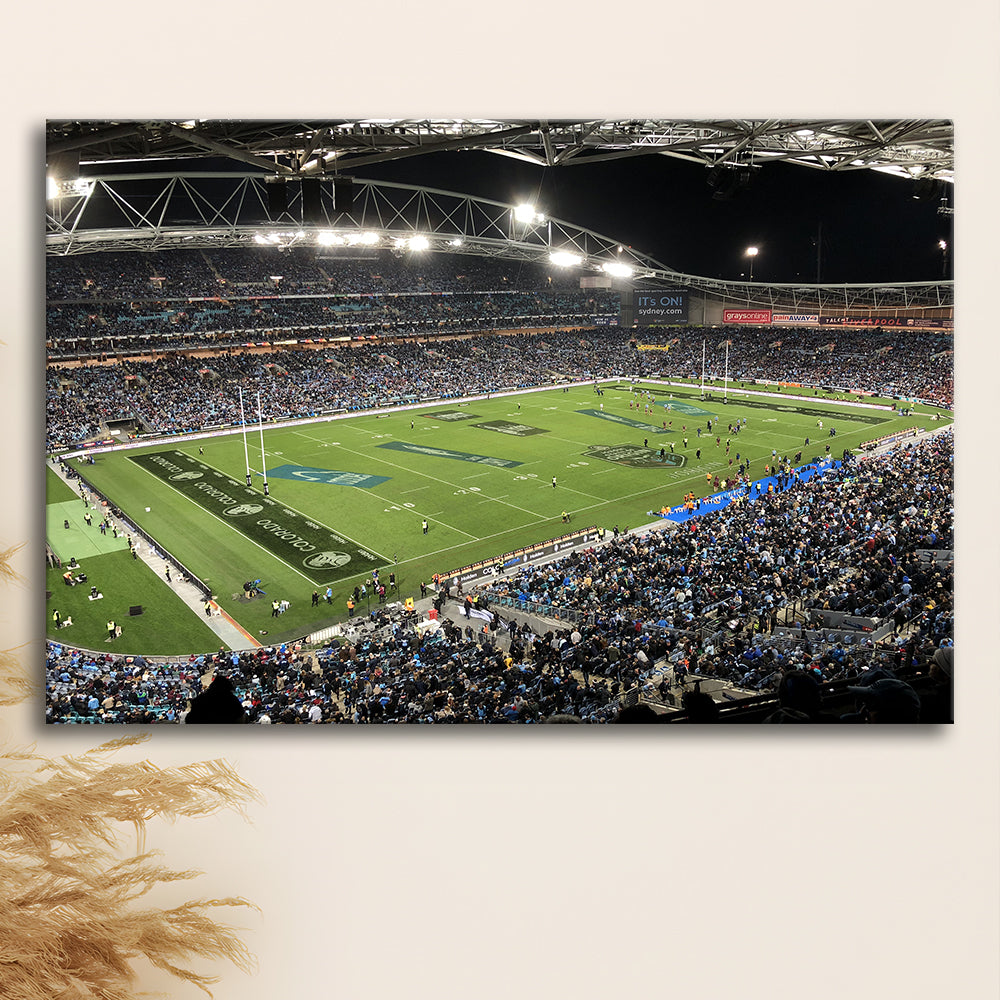 Australia Stadium, Stadium Canvas, Sport Art, Gift for him, Man Cave Decor, Art Print, Canvas Print Wall Art