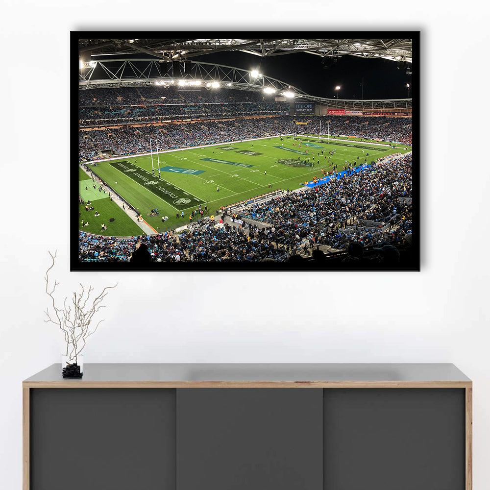 Australia Stadium, Stadium Canvas, Sport Art, Gift for him, Framed Art Print Wall Decor, Picture Framed