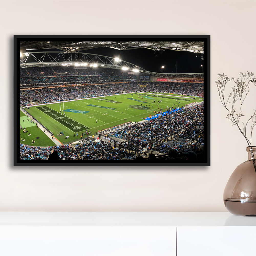 Australia Stadium, Stadium Canvas, Sport Art, Framed Canvas Print Wall Art, Floating Frame