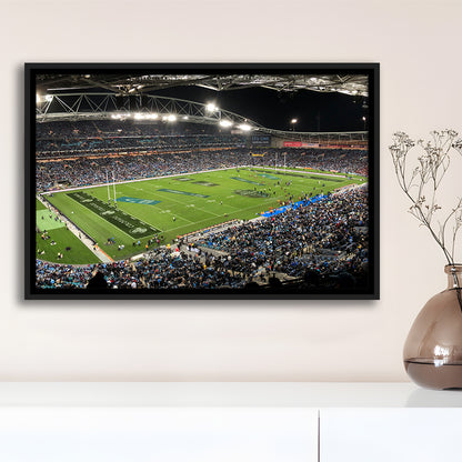 Australia Stadium, Stadium Canvas, Sport Art, Framed Canvas Print Wall Art, Floating Frame