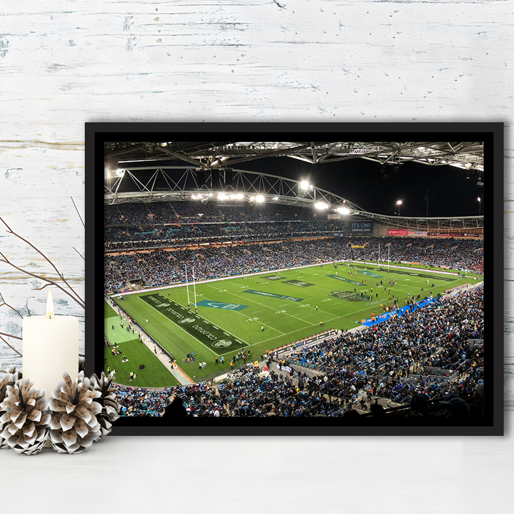 Australia Stadium, Stadium Canvas, Sport Art, Framed Canvas Print Wall Art, Floating Frame