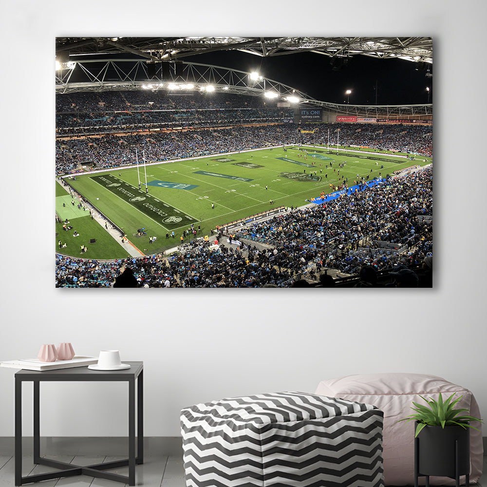 Australia Stadium, Stadium Canvas, Sport Art, Gift for him, Man Cave Decor, Art Print, Canvas Print Wall Art
