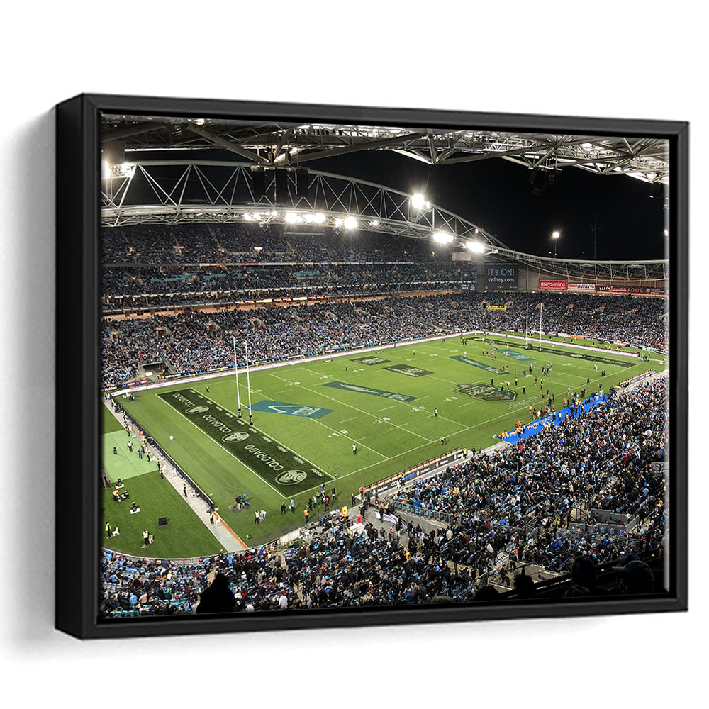 Australia Stadium, Stadium Canvas, Sport Art, Framed Canvas Print Wall Art, Floating Frame