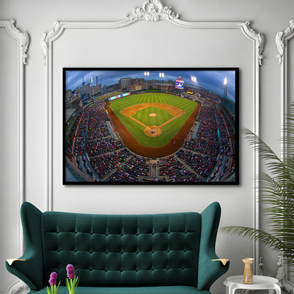 AutoZone Park, Stadium Canvas, Sport Art, Gift for him, Framed Art Print Wall Decor, Picture Framed