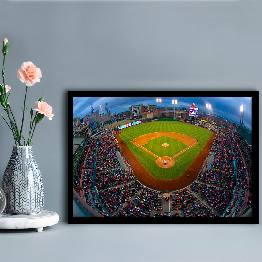 AutoZone Park, Stadium Canvas, Sport Art, Gift for him, Framed Art Print Wall Decor, Picture Framed