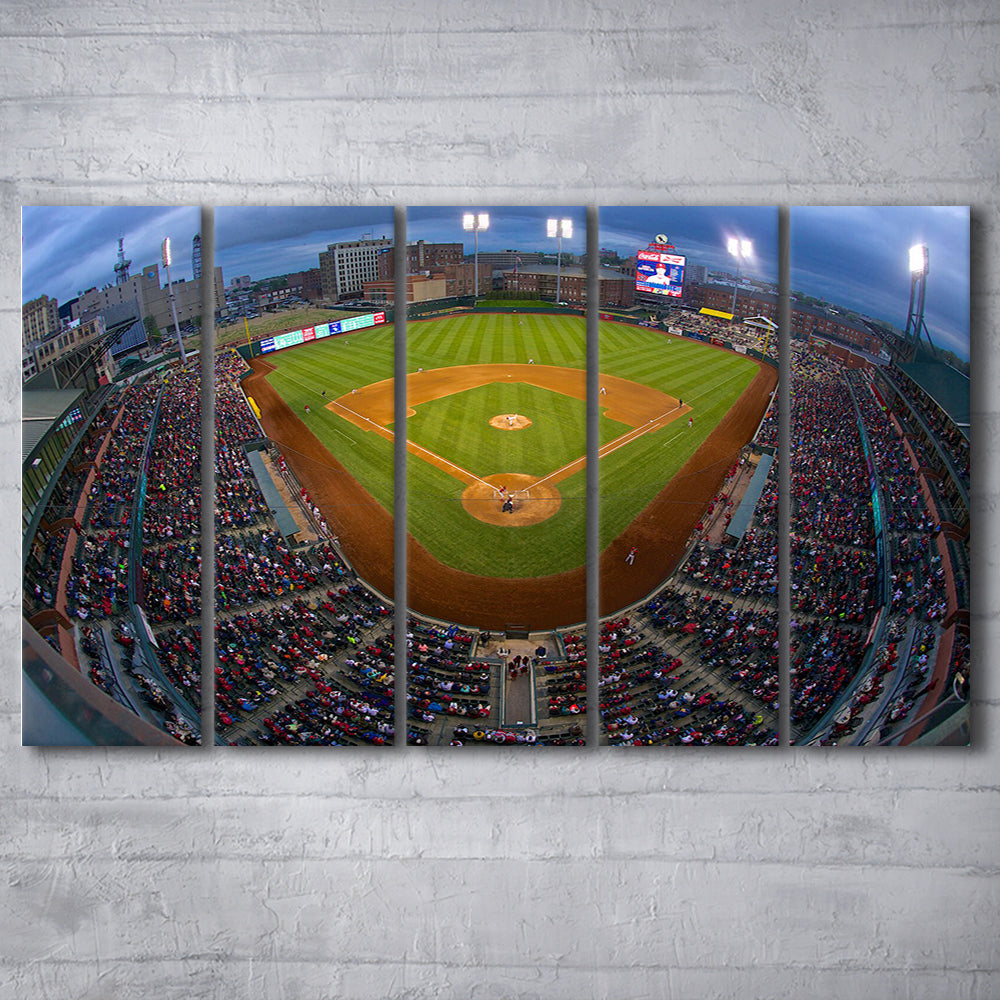AutoZone Park, Stadium Canvas, Sport Art, 5 Panel B, Extra Large Canvas, Canvas Print Wall Art