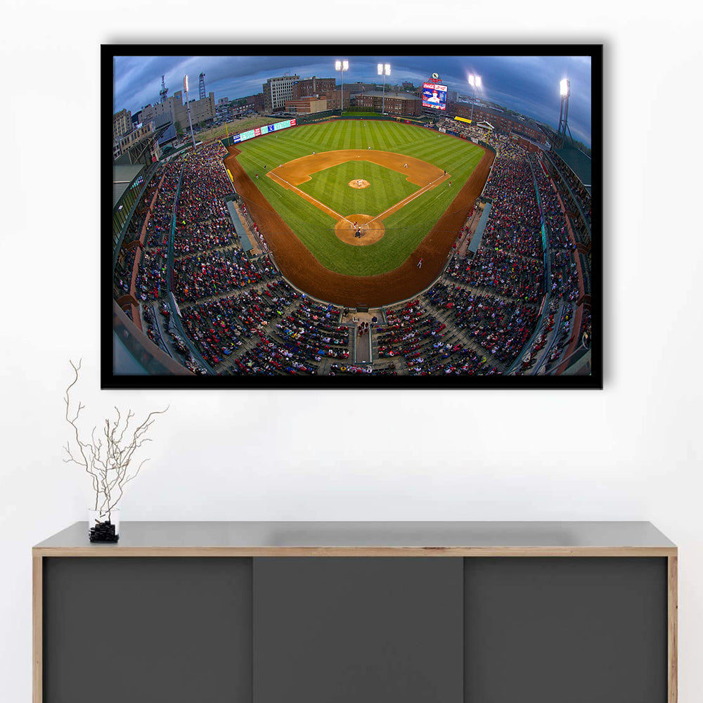 AutoZone Park, Stadium Canvas, Sport Art, Gift for him, Framed Art Print Wall Decor, Picture Framed
